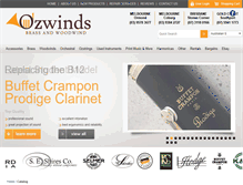 Tablet Screenshot of ozwinds.com.au